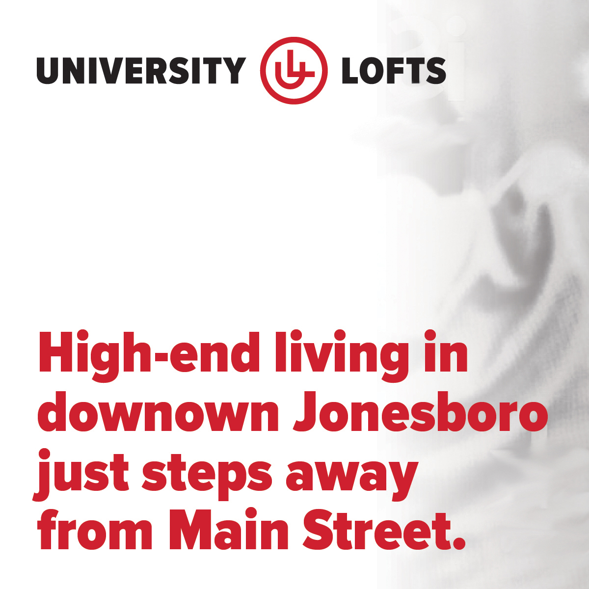 University Lofts 'Make Your Move' campaign graphic